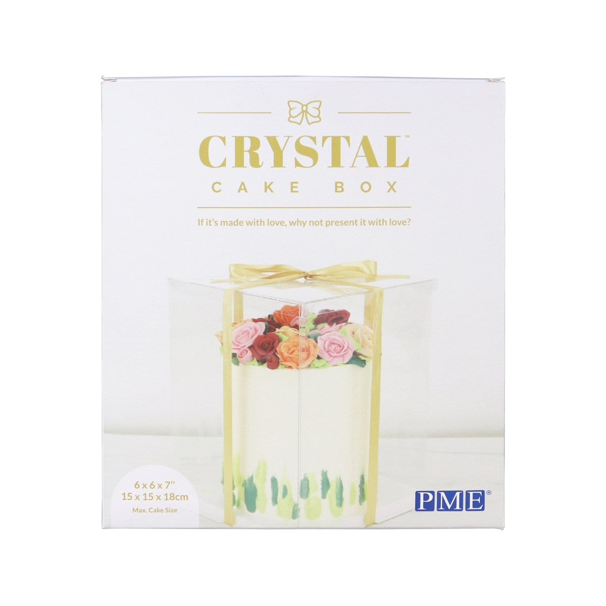 Crystal Cake Box 6"