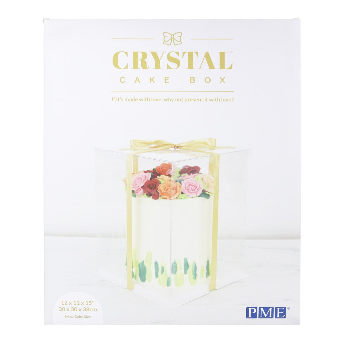 Crystal Cake Box 12"