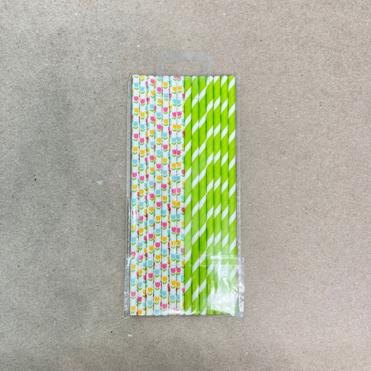 Spring paper straws