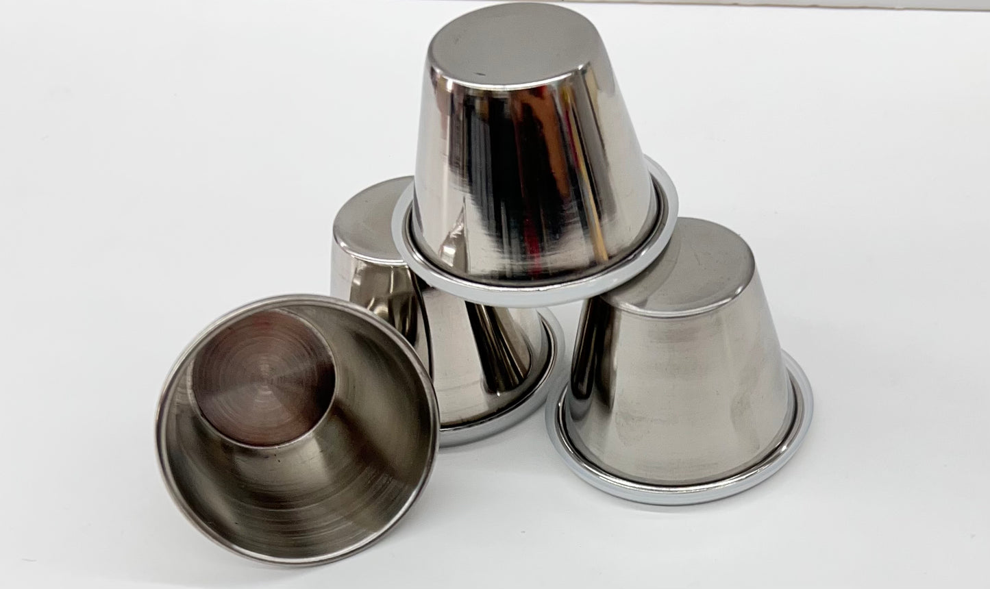 Stainless steel container with top