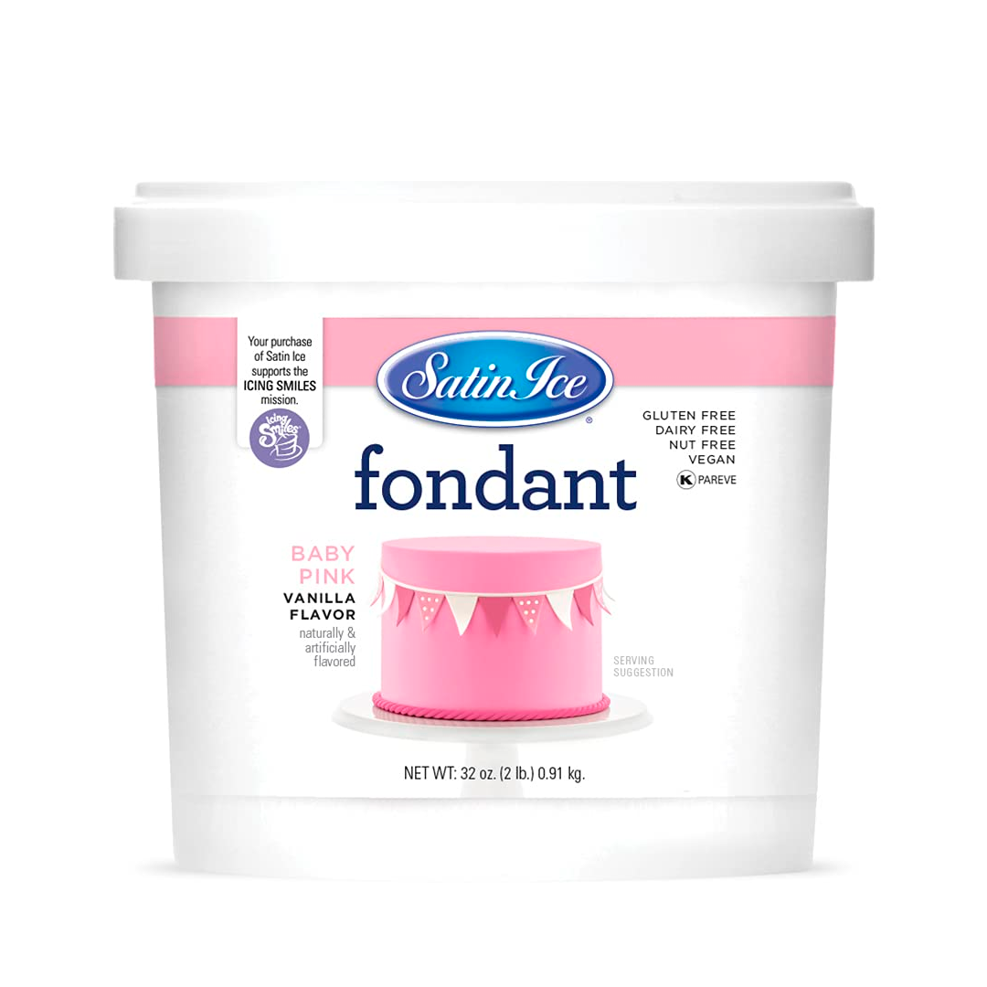 Baby Pink Fondant - Satin Ice